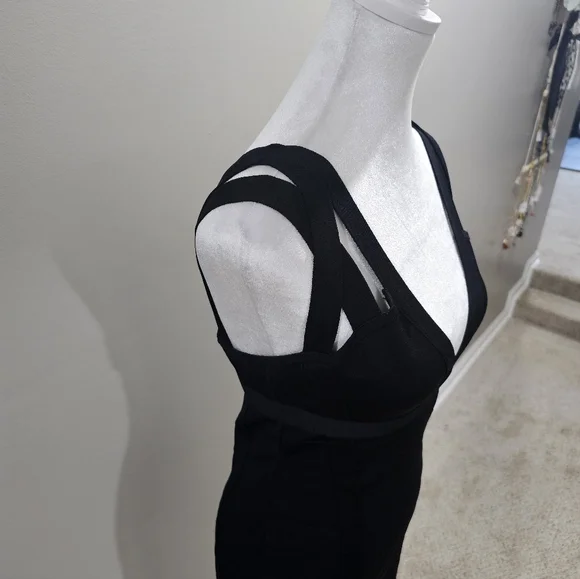 Guess Black Bodycon Bandage Dress - Picture 2 of 6